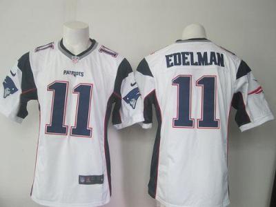 Nike New England Patriots #11 Julian Edelman White Men's Stitched NFL New Game Jersey