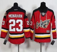Youth Calgary Flames #23 Sean Monahan Red Alternate Stitched NHL Jersey