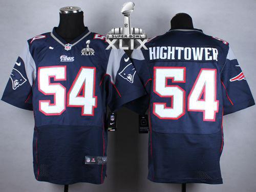Nike Patriots #54 Dont'a Hightower Navy Blue Team Color Super Bowl XLIX Men's Stitched NFL Elite Jersey