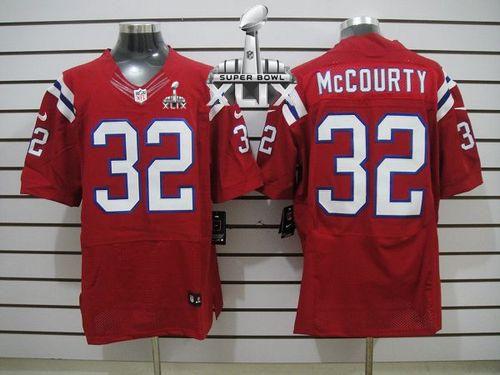 Nike Patriots #32 Devin McCourty Red Alternate Super Bowl XLIX Men's Stitched NFL Elite Jersey