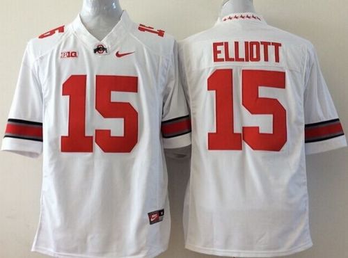 Ohio State Buckeyes #15 Ezekiel Elliott White Limited Stitched NCAA Jersey