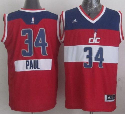 Washington Wizards #34 Paul Pierce Red 2014-15 Christmas Day Stitched NBA Jersey