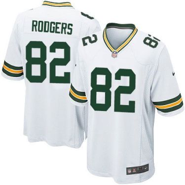 Youth Nike Green Bay Packers #82 Richard Rodgers White Stitched NFL Elite Jersey