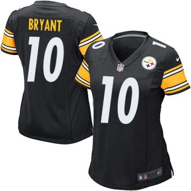 Women Nike Pittsburgh Steelers #10 Martavis Bryant Black Team Color Stitched NFL Elite Jersey