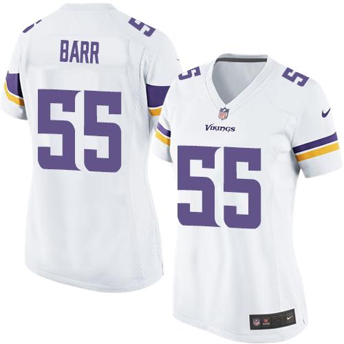 Women Nike Minnesota Vikings #55 Anthony Barr White Stitched NFL Elite Jersey