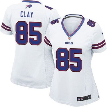 Women Nike Buffalo Bills #85 Charles Clay White Stitched NFL New Elite Jersey