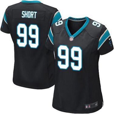 Women Nike Carolina Panthers #99 Kawann Short Black Team Color Stitched NFL Elite Jersey