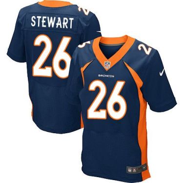Nike Denver Broncos #26 Darian Stewart Navy Blue Alternate Men's Stitched NFL New Elite Jersey