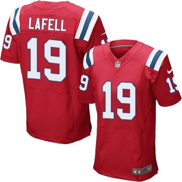 Nike New England Patriots #19 Brandon LaFell Red Alternate Men's Stitched NFL Elite Jersey