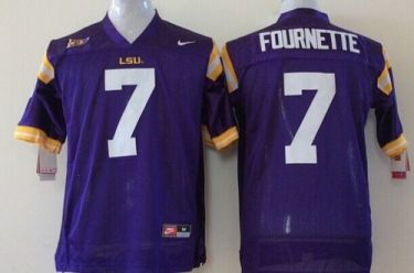 Youth LSU Tigers #7 Leonard Fournette Purple Stitched NCAA Jersey
