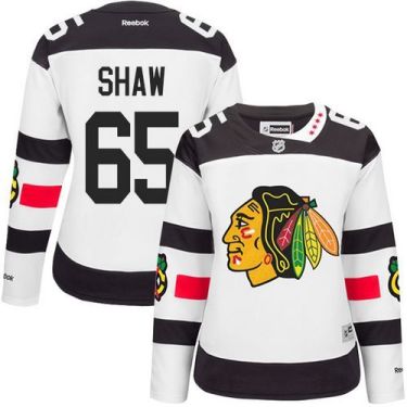 Women Chicago Blackhawks #65 Andrew Shaw White 2016 Stadium Series Stitched NHL Jersey