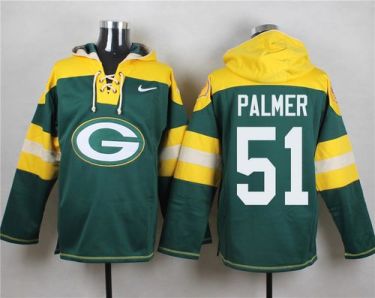 Nike Green Bay Packers #51 Nate Palmer Green Player Pullover NFL Hoodie