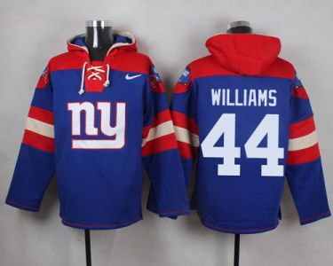 Nike New York Giants #44 Andre Williams Royal Blue Player Pullover NFL Hoodie