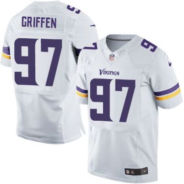 Nike Minnesota Vikings #97 Everson Griffen White Men's Stitched NFL Elite Jersey