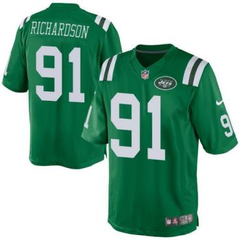 Nike New York Jets #91 Sheldon Richardson Green Men's Stitched NFL Rush Jersey