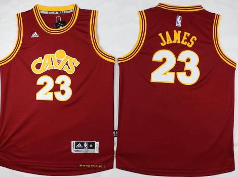 Youth Cleveland Cavaliers 23 LeBron James Red CAVS NBA Jerseys