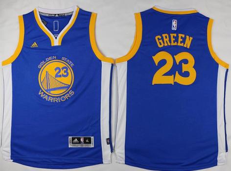Youth Golden State Warriors #23 Draymond Green Blue Stitched NBA Jersey