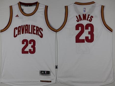 Cleveland Cavaliers #23 LeBron James White Stitched NBA Jersey