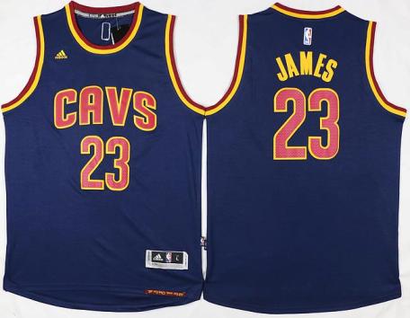 Cleveland Cavaliers #23 LeBron James Blue Stitched NBA Jersey