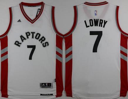 Toronto Raptors #7 Kyle Lowry White Revolution 30 Swingman NBA Jersey