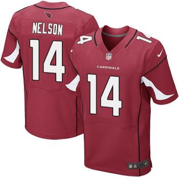 Nike Arizona Cardinals #14 J.J. Nelson Red Team Color Men's Stitched NFL Elite Jersey