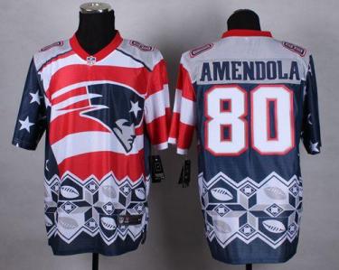 Nike New England Patriots #80 Danny Amendola Navy Blue Men's Stitched NFL Elite Noble Fashion Jersey