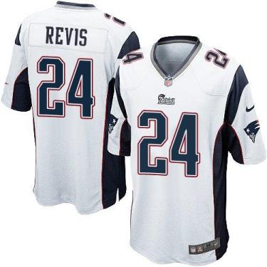 Youth Nike New England Patriots #24 Darrelle Revis White Stitched NFL Jersey