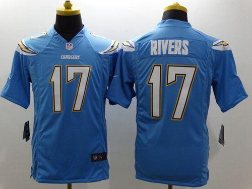 Nike San Diego Chargers #17 Philip Rivers Electric Blue Alternate Men's Stitched NFL Limited Jersey