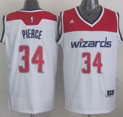 Washington Wizards #34 Paul Pierce White Stitched Revolution 30 NBA Jersey New Style