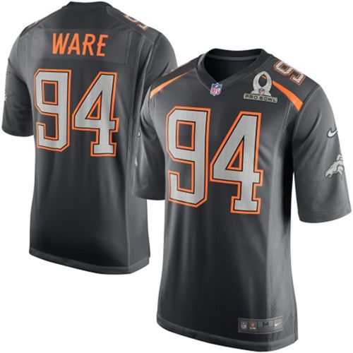 Nike Denver Broncos #94 DeMarcus Ware Grey Pro Bowl Men's Stitched NFL Elite Team Irvin Jersey