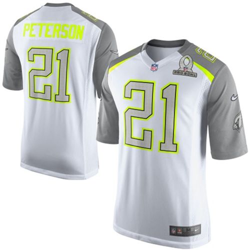 Nike Arizona Cardinals #21 Patrick Peterson White Pro Bowl Men's Stitched NFL Elite Team Carter Jersey