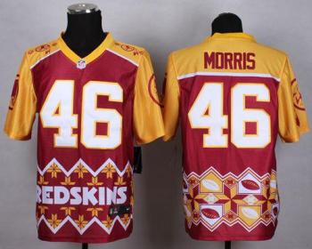 Nike Washington Redskins #46 Alfred Morris Burgundy Red Men's Stitched NFL Elite Noble Fashion Jersey