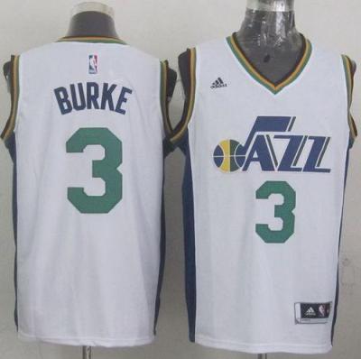 Utah Jazz #3 Trey Burke White Stitched Revolution 30 NBA Jersey New Style