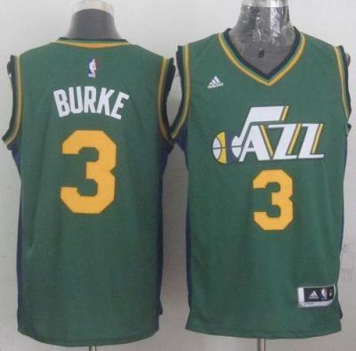 Utah Jazz #3 Trey Burke Green Stitched Revolution 30 NBA Jersey New Style