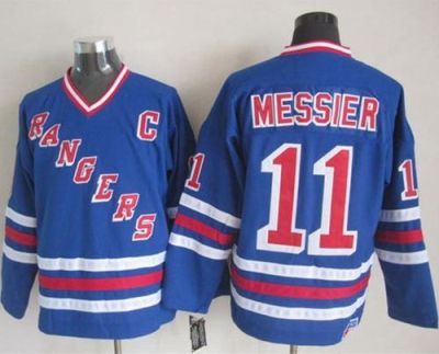 New York Rangers #11 Mark Messier Blue CCM Heroes of Hockey Alumni Stitched NHL Jersey