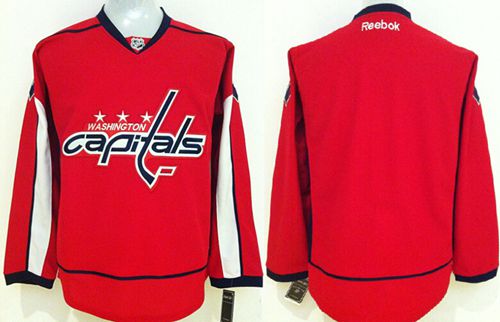 Washington Capitals Blank Stitched Red NHL Jersey