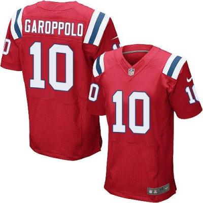 Nike New England Patriots #10 Jimmy Garoppolo Red Alternate Men's Stitched NFL Elite Jersey