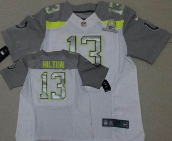 Nike Indianapolis Colts #13 T.Y. Hilton White Pro Bowl Men's Stitched NFL Elite Team Carter Jersey