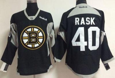 Boston Bruins #40 Tuukka Rask Black Practice Stitched NHL Jersey