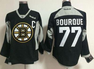 Boston Bruins #77 Ray Bourque Black Practice Stitched NHL Jersey
