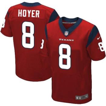 Nike Houston Texans #8 Brian Hoyer Red Alternate Men's Stitched NFL Elite Jersey