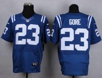 Nike Indianapolis Colts #23 Frank Gore Royal Blue Team Color NFL Elite Jersey