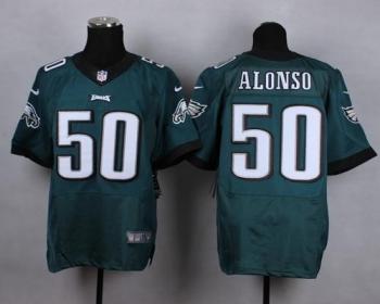 Nike Philadelphia Eagles #50 Kiko Alonso Midnight Green NFL Elite Jersey