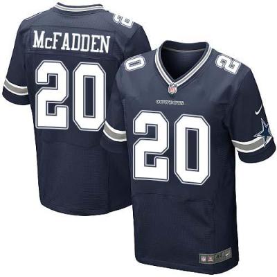 Nike Cowboys #20 Darren McFadden Navy Blue Team Color Men's Stitched NFL Elite Jersey