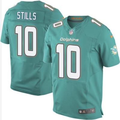 Nike Dolphins #10 Kenny Stills Aqua Green Team Color Men's Stitched NFL Elite Jersey