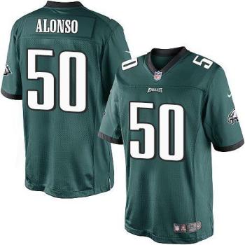 Nike Philadelphia Eagles #50 Kiko Alonso Midnight Green Stitched NFL Limited Jersey
