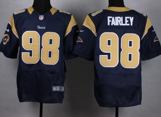 Nike St. Louis Rams #98 Nick Fairley Blue Stitched NFL Elite Jersey