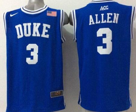 Duke Blue Devils #3 Grayson Allen Blue Stitched Basketball NCAA Jersey