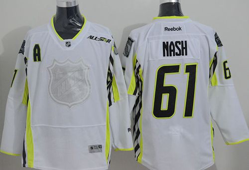 New York Rangers #61 Rick Nash White 2015 All Star Stitched NHL Jersey