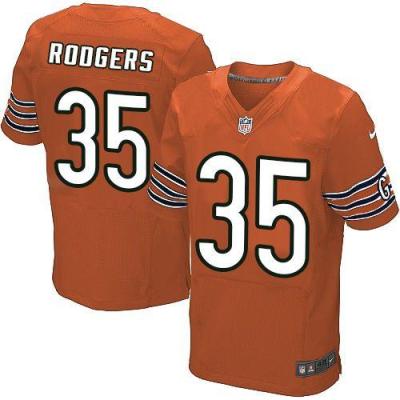 Nike Chicago Bears #35 Jacquizz Rodgers Orange Alternate Stitched NFL Elite Jersey